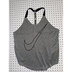 Nike Women’s XL Dri-FIT Tank Top Gray Razorback Just Do It Training